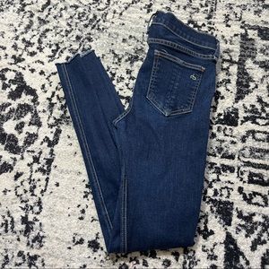 Rag & Bone Raw Hem Straight Leg Jeans